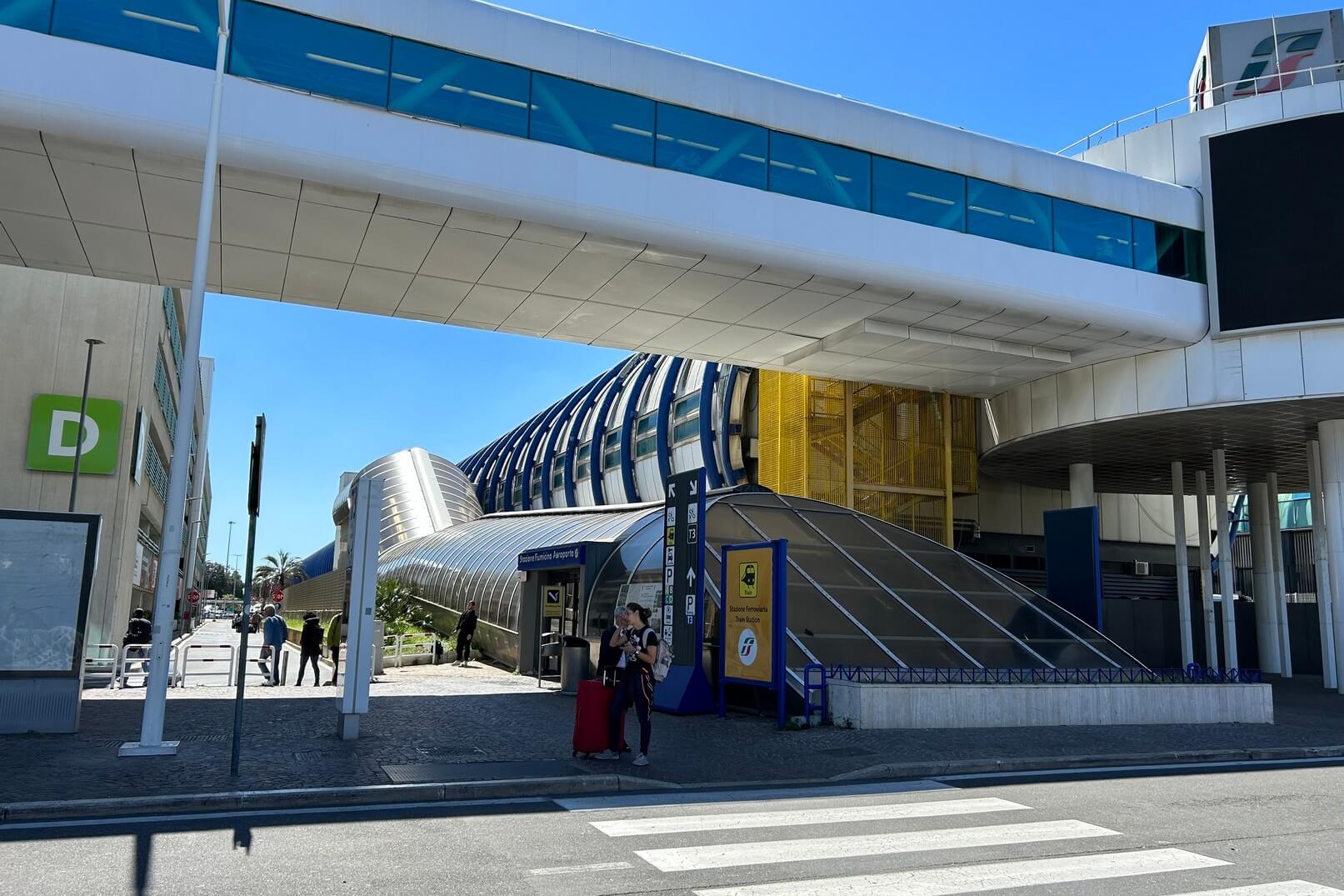 Rome Fiumicino Airport train station